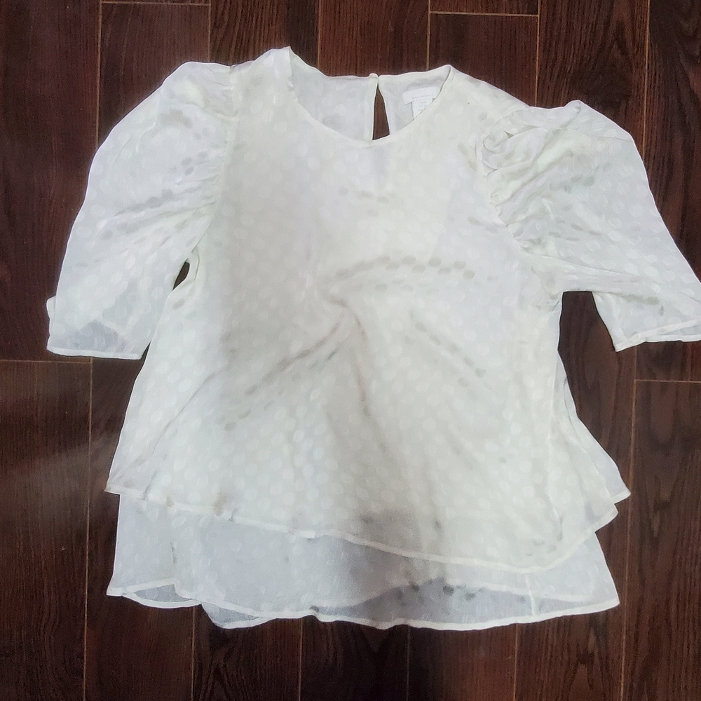 Maternity H&M Chic White Blouse Size M